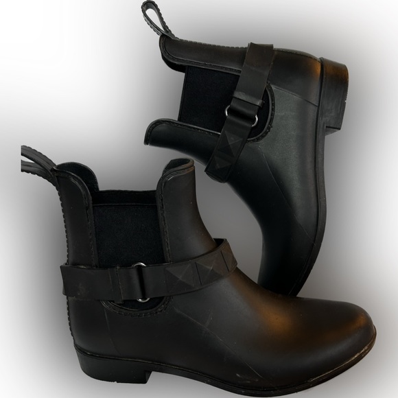 Natural Soul Womens Tyler Rain Boot Black - Picture 1 of 9
